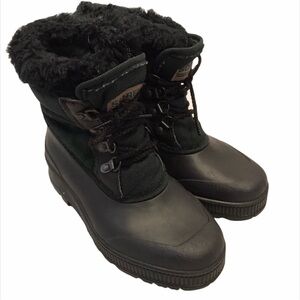 Women’s Sorel Black & Dark Green Winter Boots